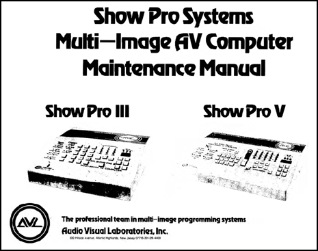 AVL Show Pro 3 &
              5 Service Manual